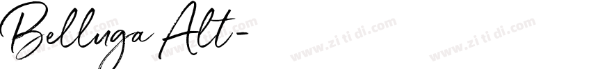 Belluga Alt字体转换